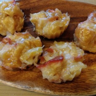 りんごでお菓子作り 鬼まんじゅう